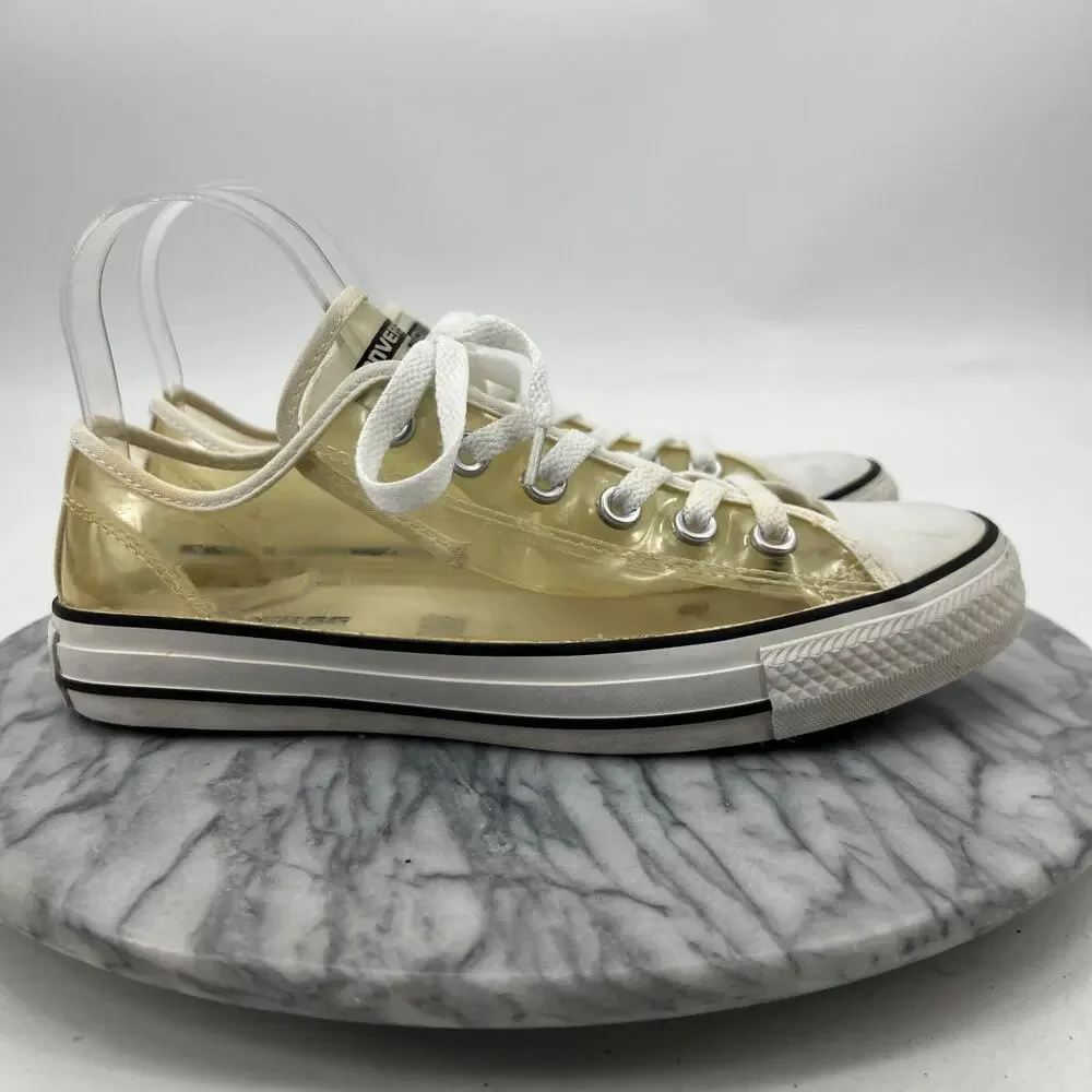 Converse Shoes Womens 8 Clear Plastic Sneakers Chucks All Star Lace Up 148633C - Picture 2 of 12